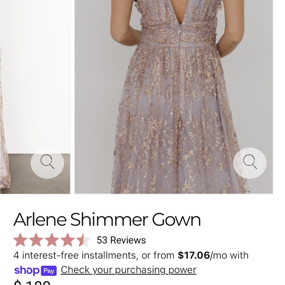 Baltic Born Lavender Maxi Dress with Rose Gold Embroidery - Picture 2 of 11